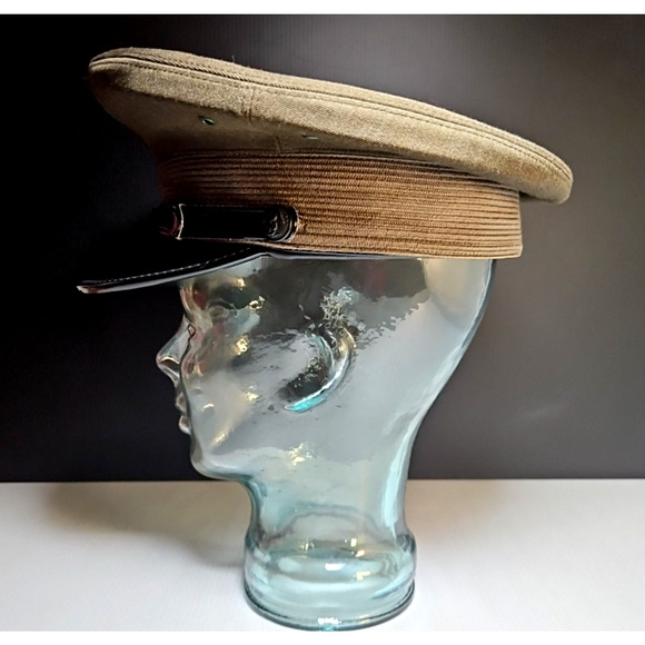 U.S. Marine Corps officer’s service cap by Lancaster Brand, size 7 -1/8, (green) - Picture 2 of 9